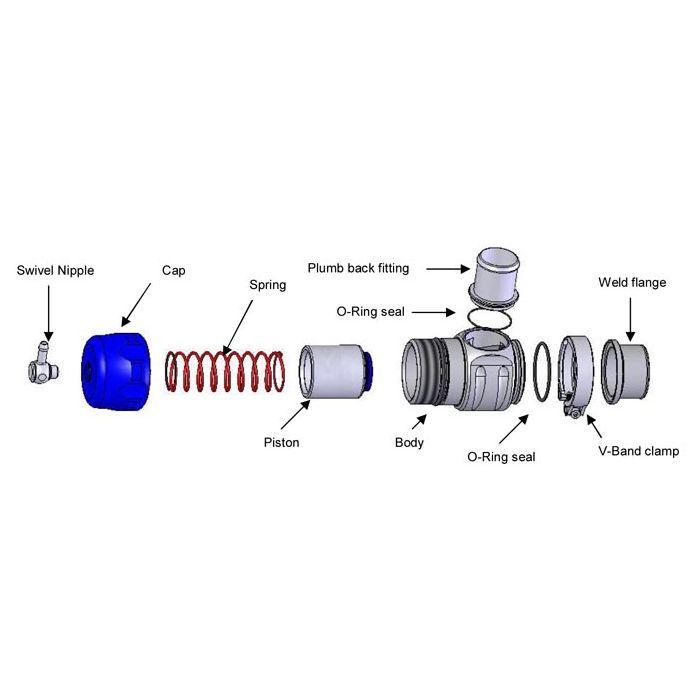 Blow off BOV Turbosmart  TS-0205-1261 Plumb Back 32mm