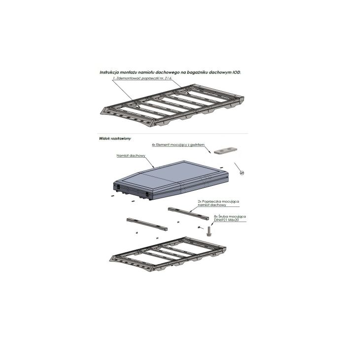 Rooftop Tent Mount IOD Performance Nissan Patrol Y61