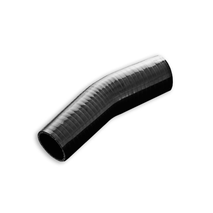Silikonowe kolanko redukcyjne 23' 38/51mm Czarny