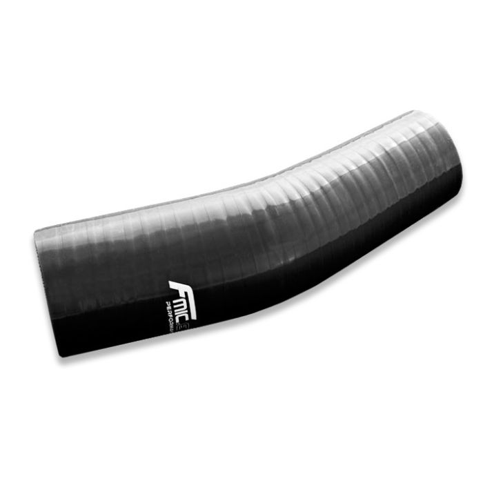 Silikonowe kolanko redukcyjne 23' 38/51mm Czarny
