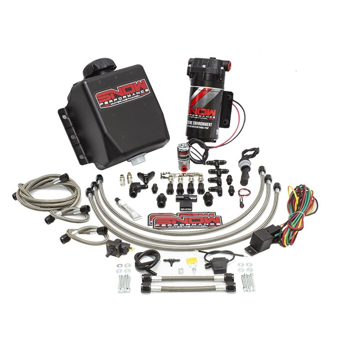 Snow Performance SNO-201QUAD-BRD Stage 1 Boost Cooler Forced Induction Water-Methanol Injection Quad Nozzle Kit