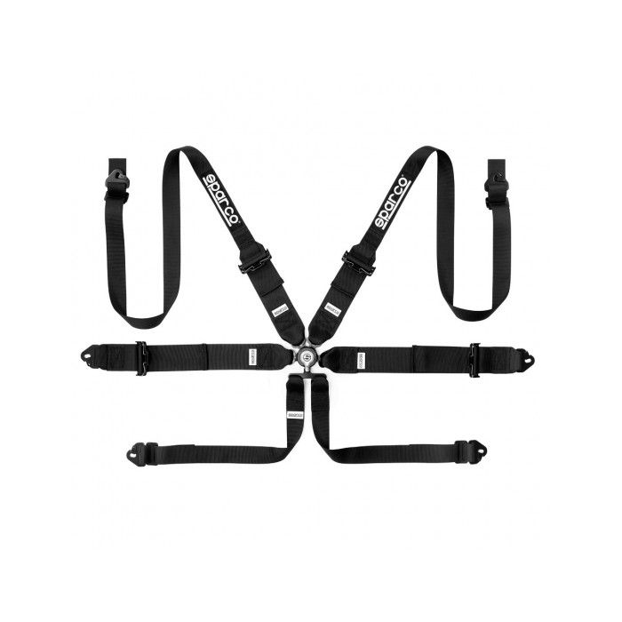 Sparco 04818RH1 Harness 6pts Black FIA Approved 8853-2016 up to 2029