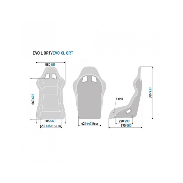 Sparco Seat Evo XL QRT FIA Approved 8855-1999 up to 2029