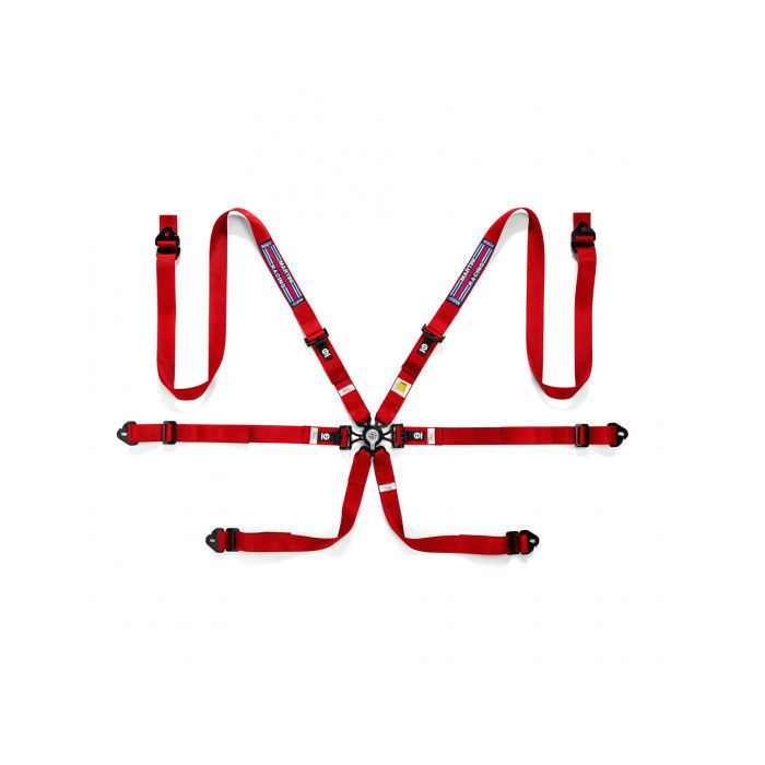 Sparco Martini Racing Harness Red FIA Approved 8853-2016 up to 2028