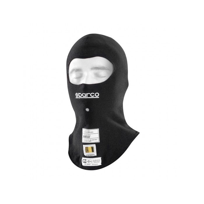 Sparco Balaclava RW-11 Evo Black FIA Approved 8856-2018