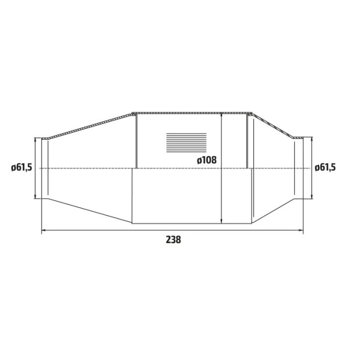 Sport catalytic converter 0-2.6L EURO 5 HJS Capacity (cpsi) 200 Euro 5