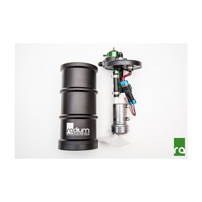 Surge Tank FST-R Z ZINTEGROWANYM REGULATOREM DLA POJEDYŃCZEJ POMPY TI AUTOMOTIVE E5LM RADIUM ENGINEERING