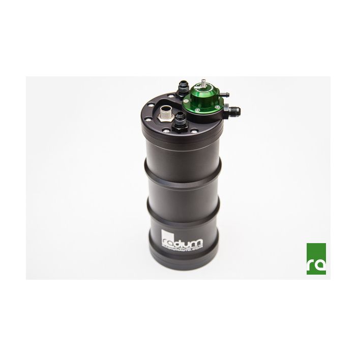 Surge Tank FST-R Z ZINTEGROWANYM REGULATOREM DLA POJEDYŃCZEJ POMPY TI AUTOMOTIVE E5LM RADIUM ENGINEERING