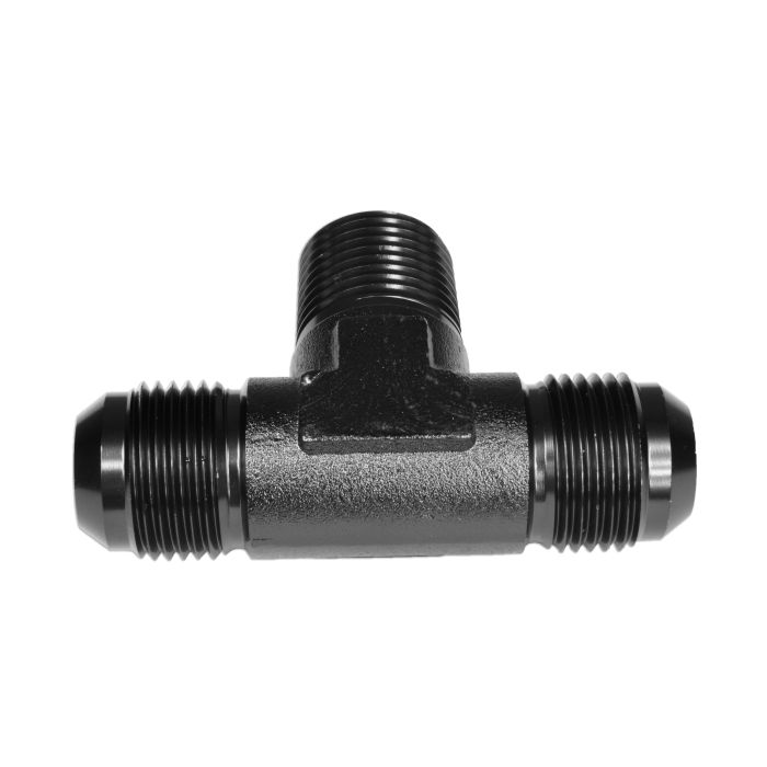 TRÓJNIK MĘSKI/MĘSKI/MĘSKI AN8-3/8 NPT-AN8 Czarny