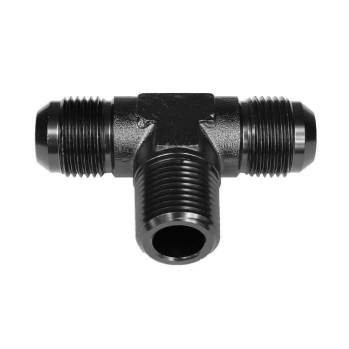 TRÓJNIK MĘSKI/MĘSKI/MĘSKI AN8-3/8 NPT-AN8 Czarny