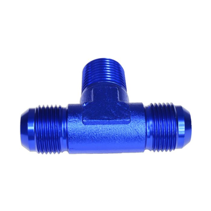 TRÓJNIK MĘSKI/MĘSKI/MĘSKI AN8-3/8 NPT-AN8 Niebieski