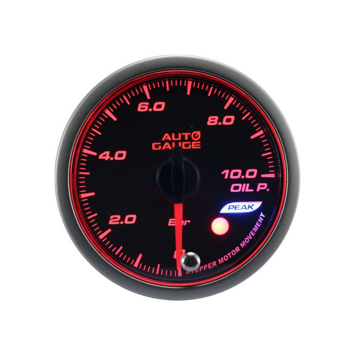 Wskaźnik New Auto Gauge ciśnienie oleju seria Stepper Motor Peak 52mm