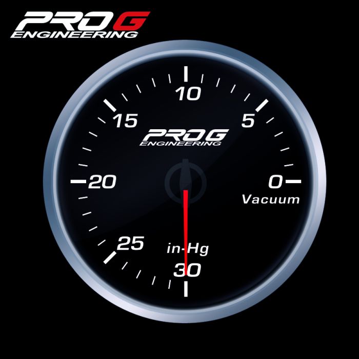 Wskaźnik Pro G Race Series RS, Podciśnienia WHITE 60mm