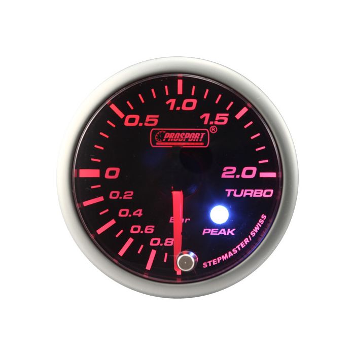 Wskaźnik Prosport Boost seria Stepper Motor Peak 52mm