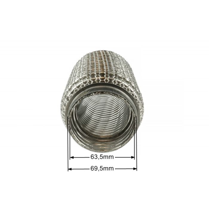 Wzmocniony łącznik elastyczny wydechu 63mm 150 mm