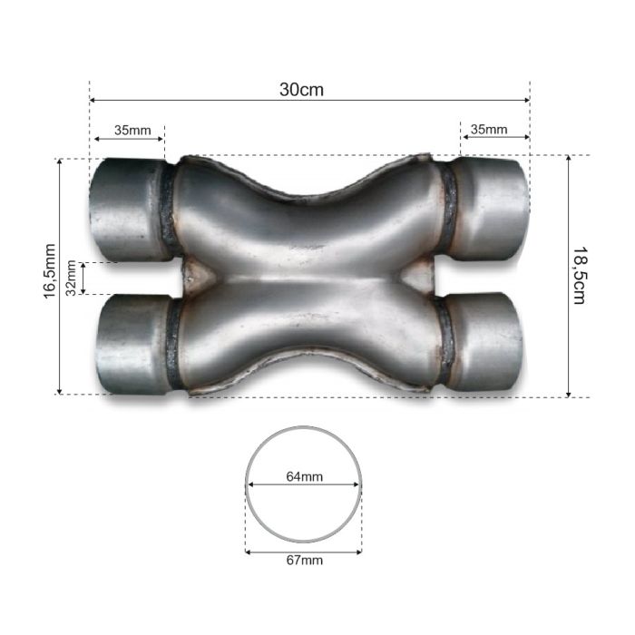 X-Pipe 63mm EXXC-2 195,00 zł