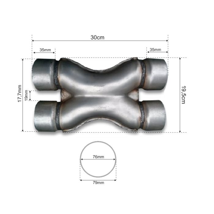 X-Pipe 76mm EXXC-3 219,00 zł