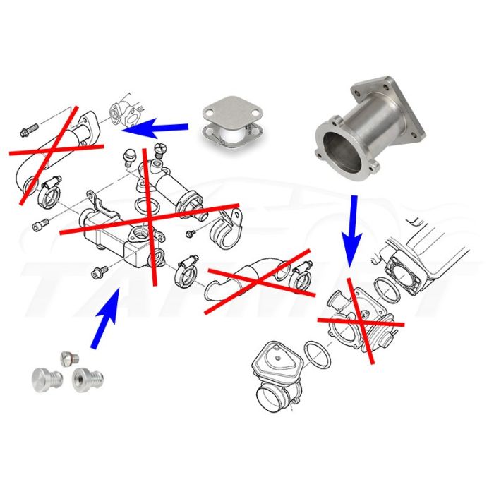 Zamiennik zaworu EGR BMW z silnikami 2.0 2.5 3.0 D M47N2 M57N2