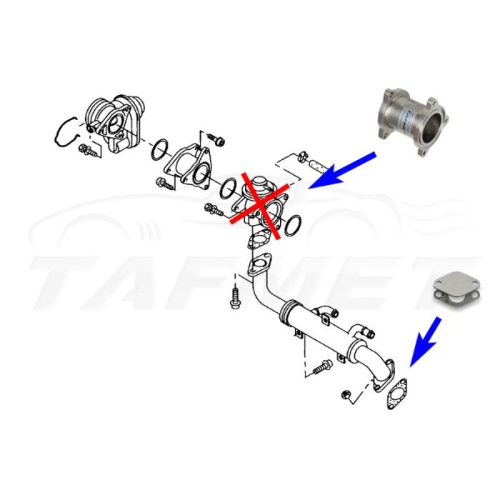 Zamiennik zaworu EGR VW Seat Skoda Audi z silnikami 1.4 TDI BNM BMS BNV AMF ATL