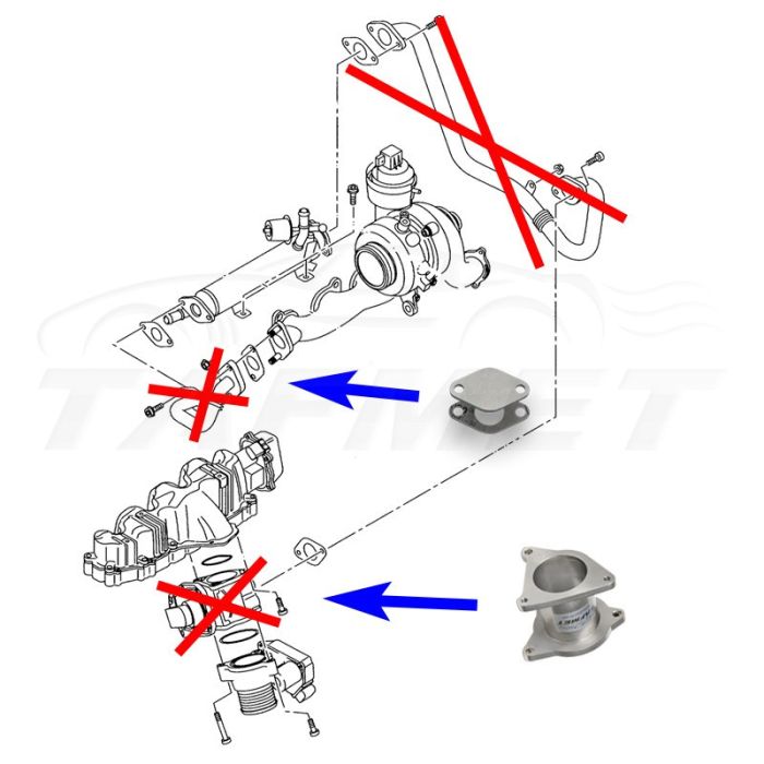 Zamiennik zaworu EGR VW Seat Skoda Audi z silnikami 2.0 TDI CBAB CFFB BMN BMS