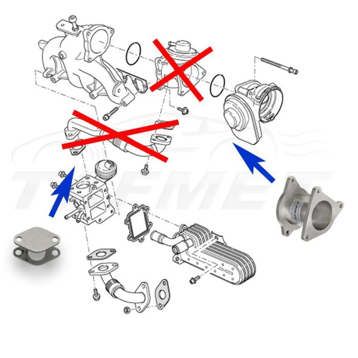Zamiennik zaworu EGR VW Seat Skoda Audi z silnikami 2.0 TDI CBAB CFFB BMN BMS