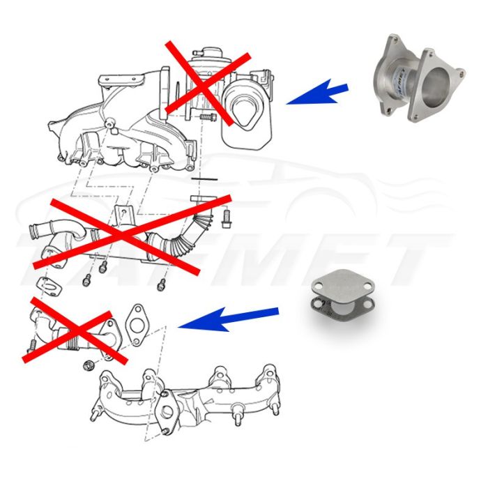 Zamiennik zaworu EGR VW Seat Skoda Audi z silnikami 2.0 TDI CBAB CFFB BMN BMS