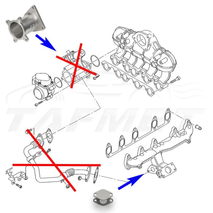 Zamiennik zaworu EGR VW Touareg Crafter z silnikami R5 2.5 TDI