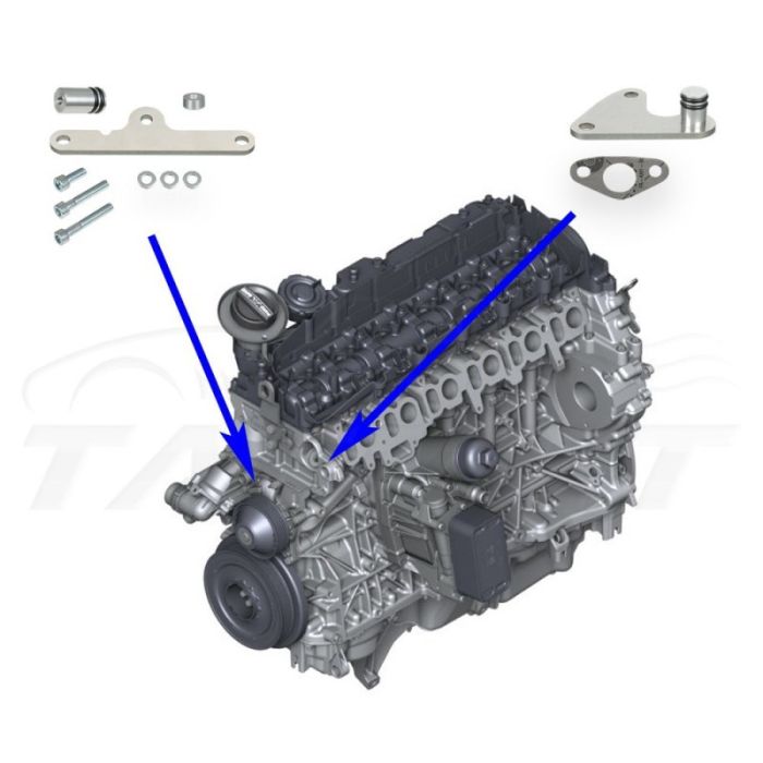 Zestaw do usunięcia układu EGR w silnikach BMW N57 N57S 3.0 Diesel