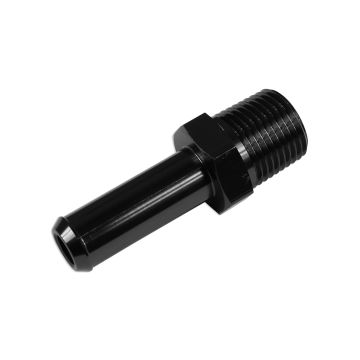 1/8 NPT to 6-7mm (1/4) Push On Barb Tail Hose Pipe Fitting Adapter Fuel Black