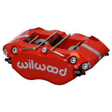 Wilwood 120-14091 Narrow Dynapro Universal Radial Mount Caliper 4 Pistons Red