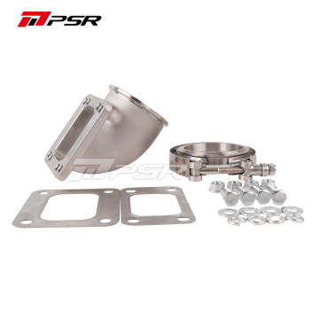 Pulsar PSR 90 Degree Elbow Adapter T3 / T4 3" V-Band Stainless Steel