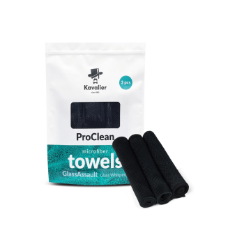 KAVALIER ProClean Microfiber Towel - GlassAssault Glass Whisperer 3pack