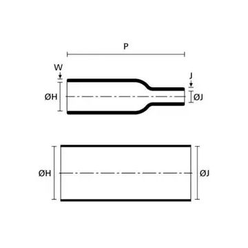 Ecumaster Kształtka termokurczliwa MS-2A/I-04 (boot) prosta