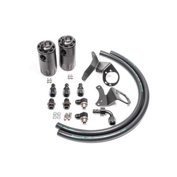 Dual Catch Can Kit for Ford Mustang GT 11-14 Fluid Lock Radium Engineering
