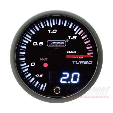 Prosport JDM Series 52mm - Fuel pressure gauge with electrical sensor