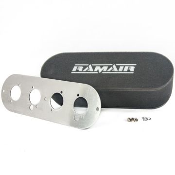 Twin Carb Air Filter Ramair RT3-235-406 65mm Internal Height
