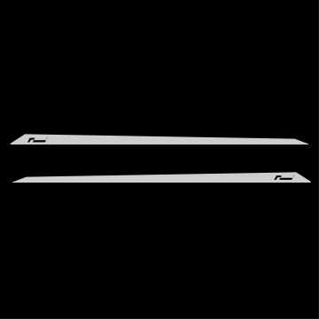 Racingline Door Decals Short Silver for VW Golf Polo Seat Leon A3 S3 RS3