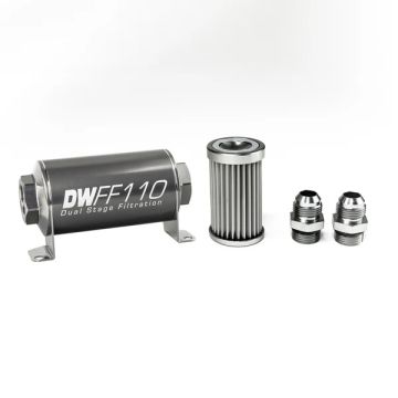 DeatschWerks In-Line Fuel Filter Kit -10AN 5 Micron 110mm