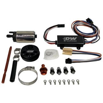 DeatschWerks In-Tank Pump Adapter and DW440 Brushless and Controller 440 lph Fuel Pump for 3.5l Surge Tank