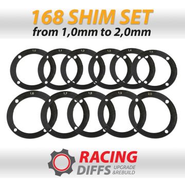 Differential Backlash adjustment shim kit 168mm for BMW bolt type 