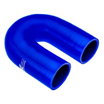 Silicone elbow 180' 70mm Blue