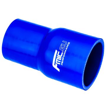 Silicone straight reducer 80/95mm Blue