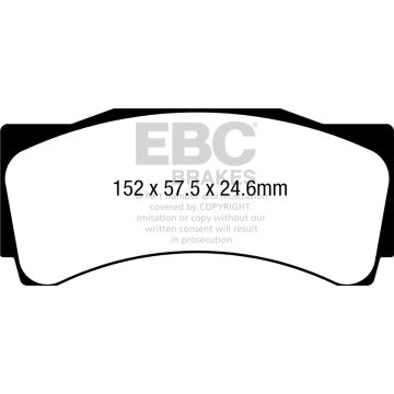 DP8080RP1 Racing Brake Pads RP-1 Racing EBC Brakes
