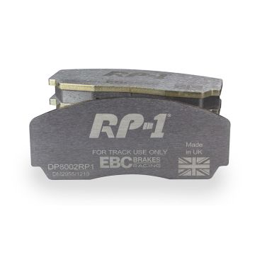 DP8002RP1 Racing Brake Pads RP-1 Racing EBC Brakes for AC Cobra Cobra CRS Cobra Superblower Aston Martin DB7 Virage Virage Volante V8 Coupe V8 Vantage V8 Vantage Le Mans V8 Volante Jaguar XJ220 Lotus Carlton Esprit Esprit Sport 300 Esprit 350 MARCOS GTS L