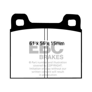 DP8104RP1 Racing Brake Pads RP-1 Racing EBC Brakes for Porsche 911 911E 911 S 911 T 912 912E 914 914/6 DINO 246 308 FERRARI 208 246 308 GT4 308 Mondial Lancia Stratos MASERATI Biturbo Spyder Ghibli AM336 Karif Racing Shamal 222 228 420 422 425 430 911 Tur