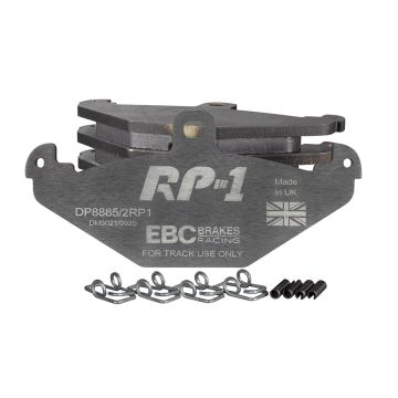 DP8885/2RP1 Racing Brake Pads RP-1 Racing EBC Brakes for Lotus 340R Elise Series 1 Elise Series 2 Elise Series 3 Europa Exige Series 1 Exige Series 2 Opel Speedster STRATHCARRON Tesla Roadster VAUXHALL VX220 VXR220 Lotus 2-Eleven Elise Exige Tesla Roadste