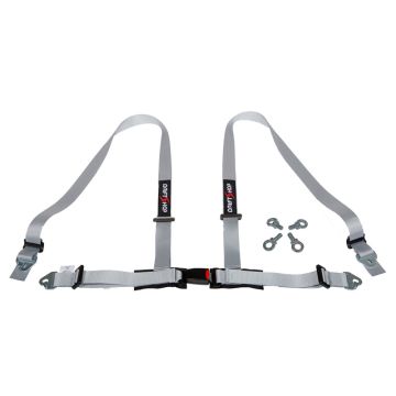 DriftShop 4 Point Harness 2" Grey Road Approved ECE