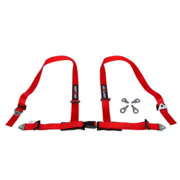 DriftShop 4 Point Harness 2" Red Road Approved ECE