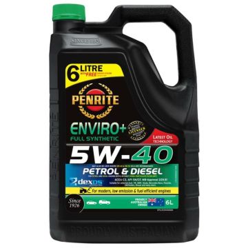 Engine Oil Penrite Enviro + 5W-40 Full Synthetic 6L