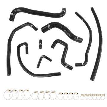Silicone Radiator Coolant Hose Kit FMIC.EU for Chevrolet Chevy Corvette 5.7L LT1 1991-1996 - Black